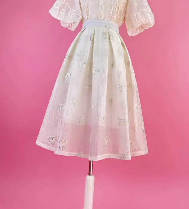 Practical Polished Everyday Casual Embroidered Skirt