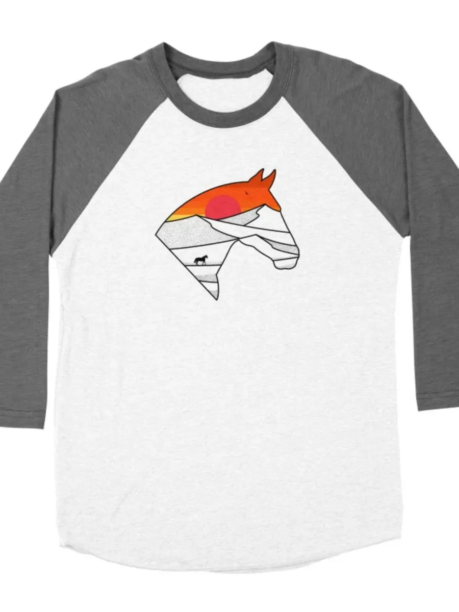 Geometric Horse Sunset T-Shirt