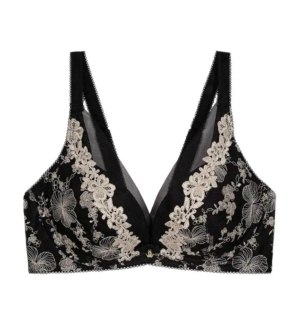 Women's Adaptive Non-Wired Deep-V Push-Up Mesh Breathable Bra