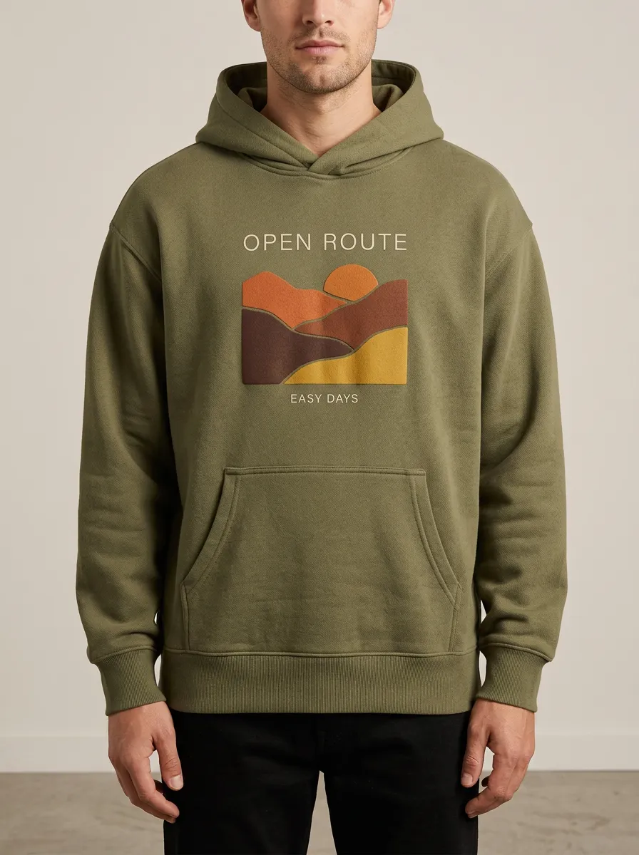 Open Route Mountain Sunset Hoodie