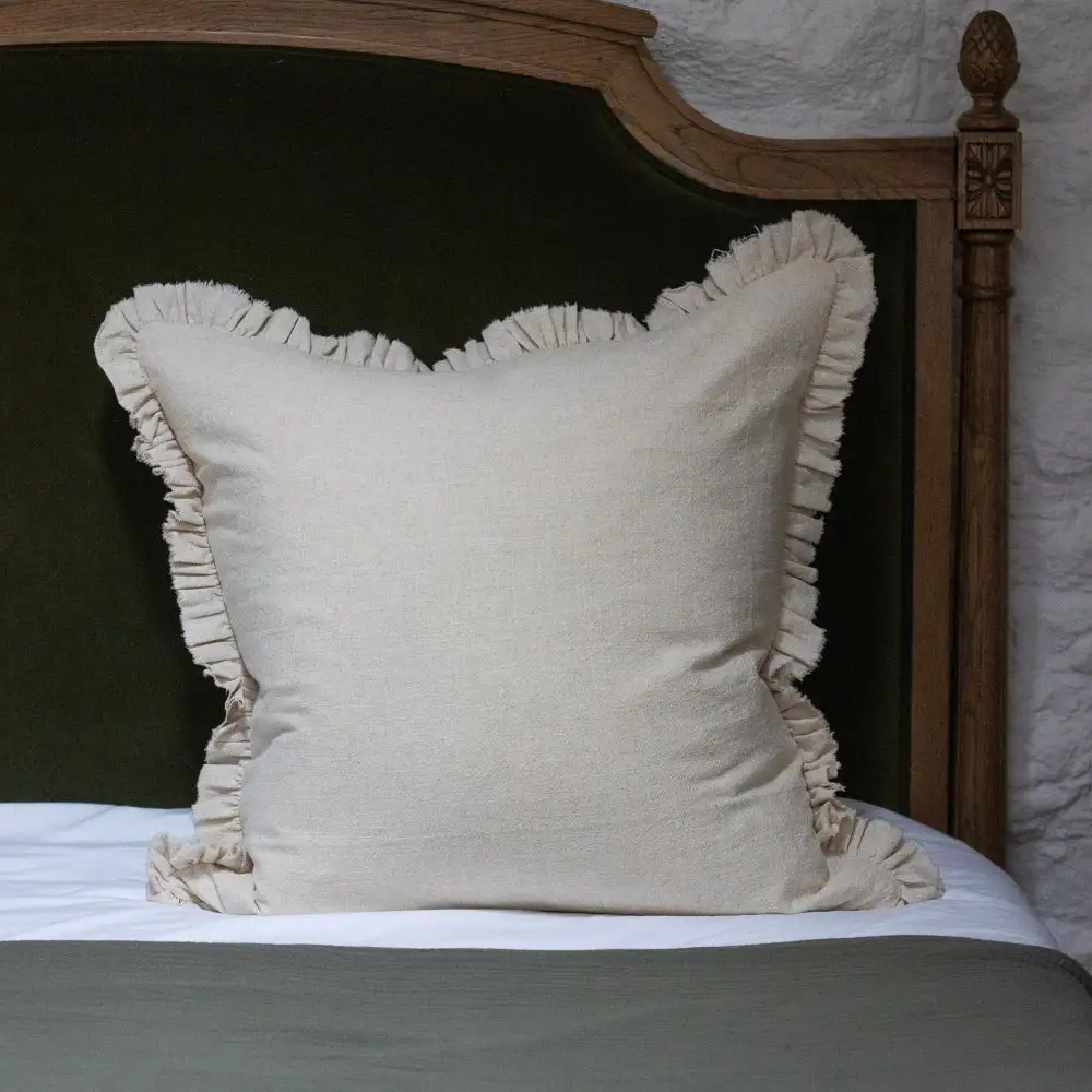 Coordinated Ruffled Accent Cushion