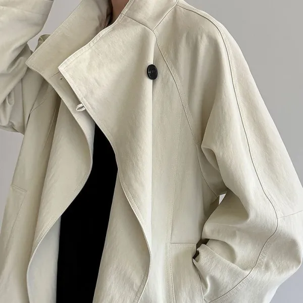 Refined Pearl Cascade Coat