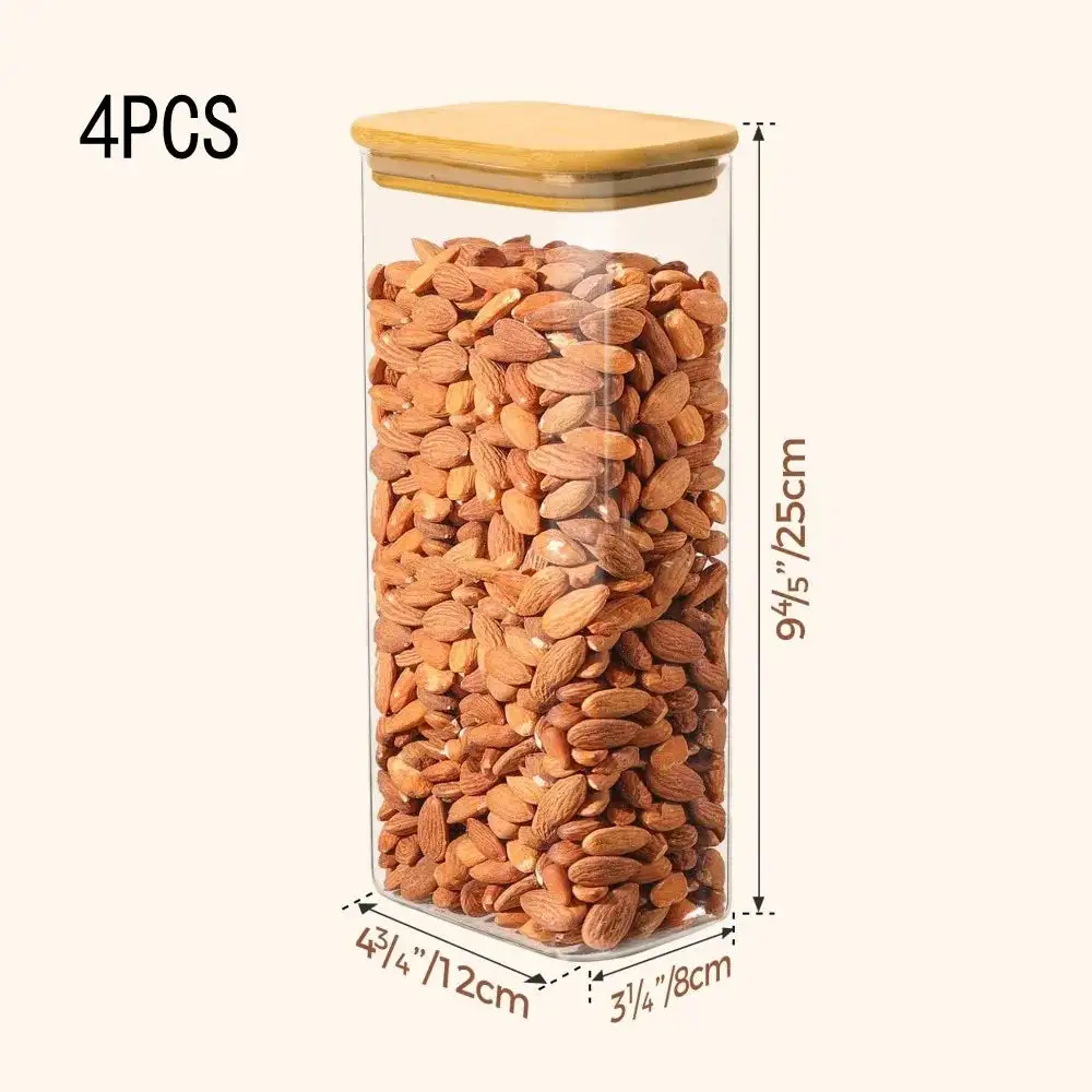 Checked Glass Double Kitchen Storage Organizer