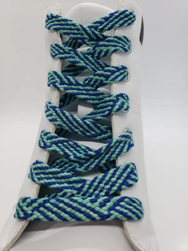 Modern Herringbone Pattern Shoelaces
