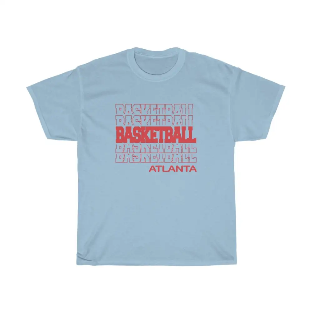 Basketball Atlanta in Modern Stacked Lettering