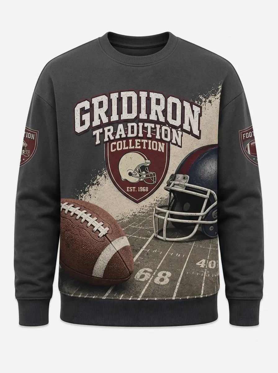 Men's Field Goal Classic Football Graphic Long Sleeve T-Shirt