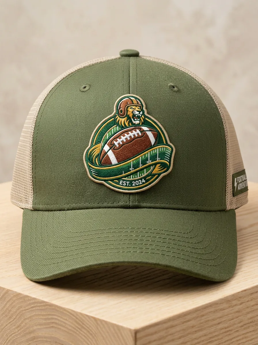 Lion Mascot Mesh Baseball Cap