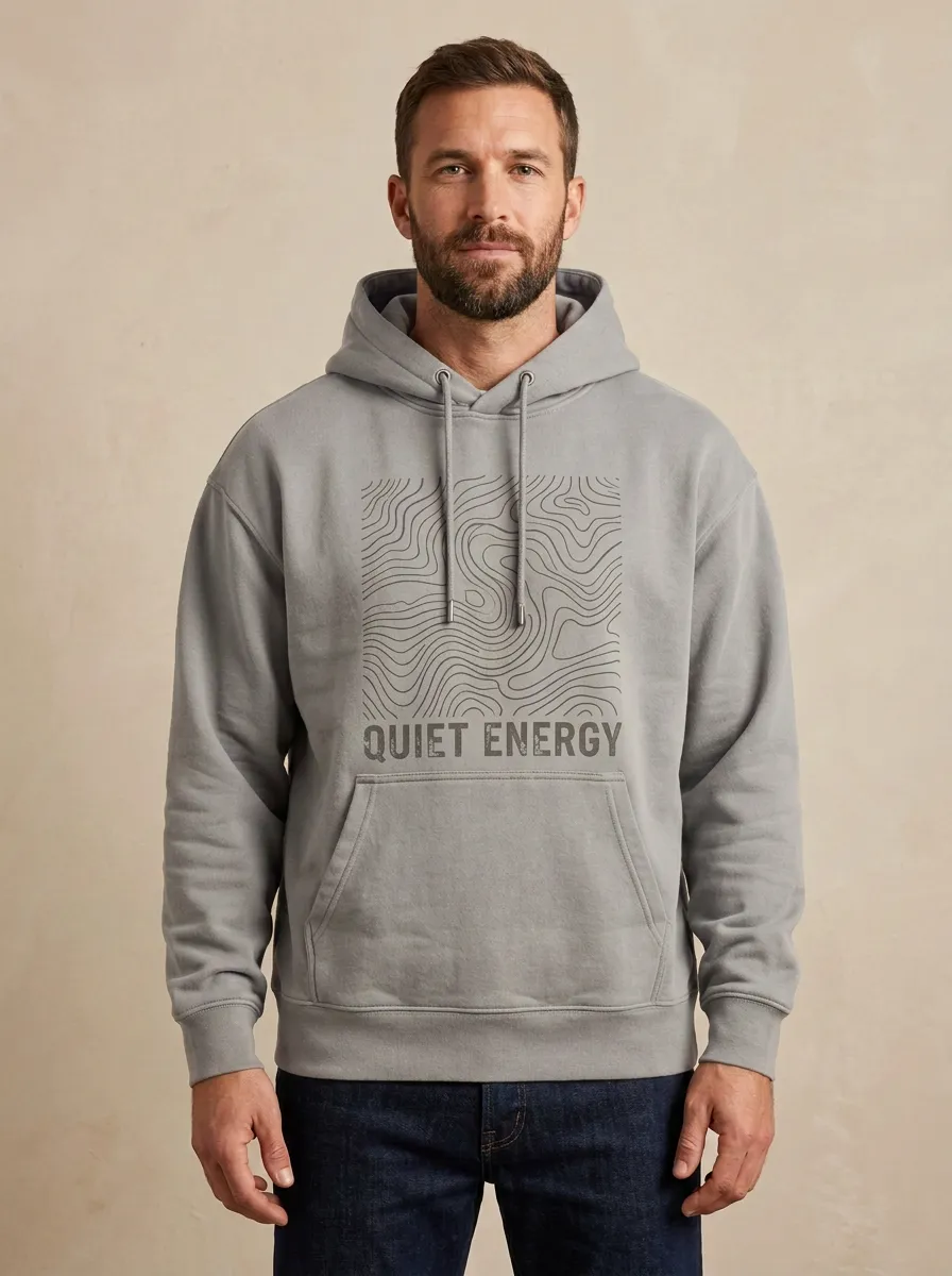 Quiet Energy Topographic Map Hoodie