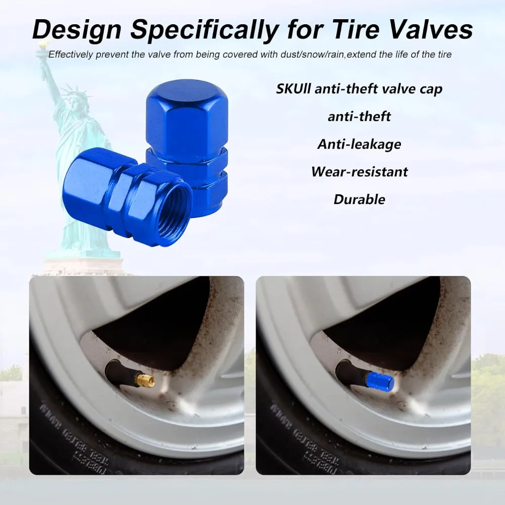 Aluminum Tire Valve Cap Set