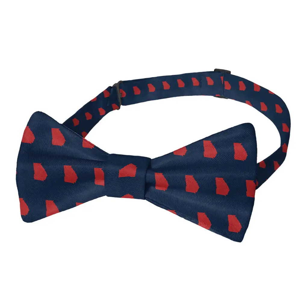 Sleek Outline Motif Bow Tie