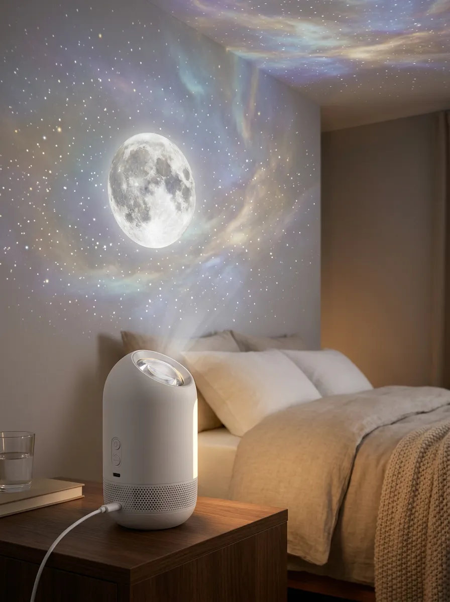Galaxy Moon Starry Projector Night Light