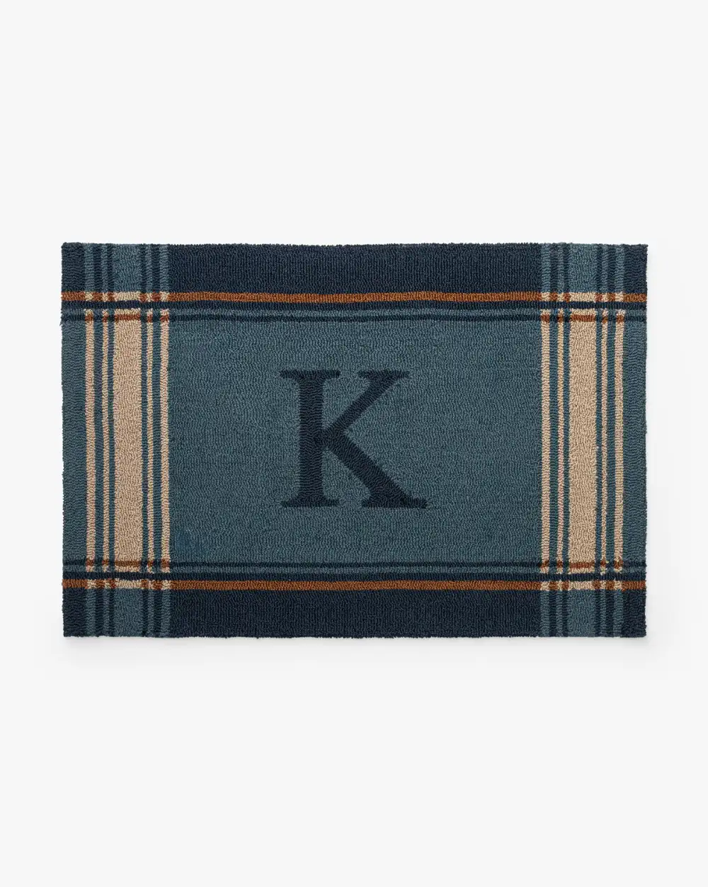 Personalized Plaid Doormat