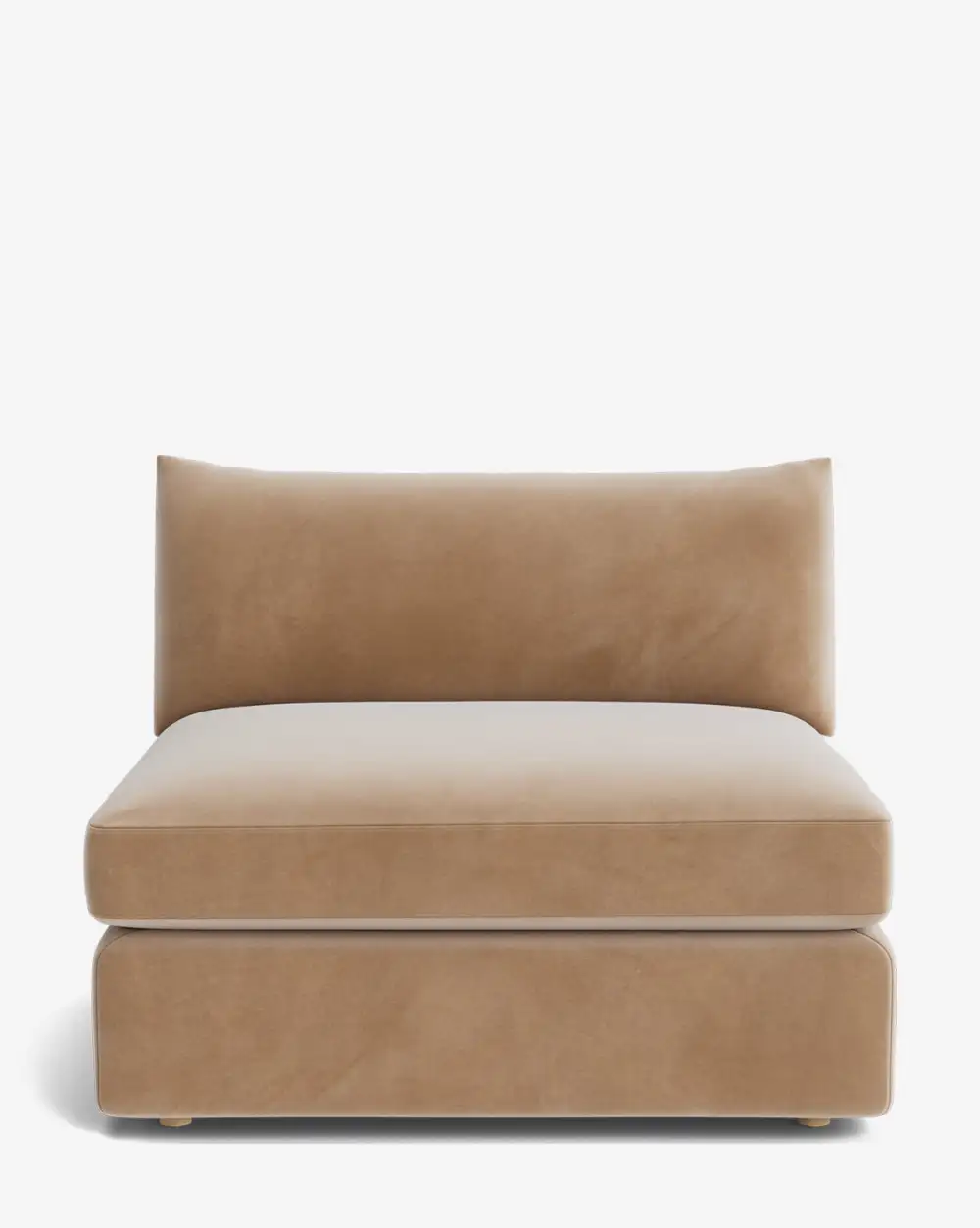 Plush Modular Armless Seat