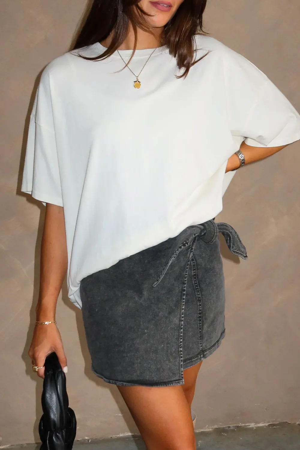 Drop Shoulder Half Sleeve T-Shirt