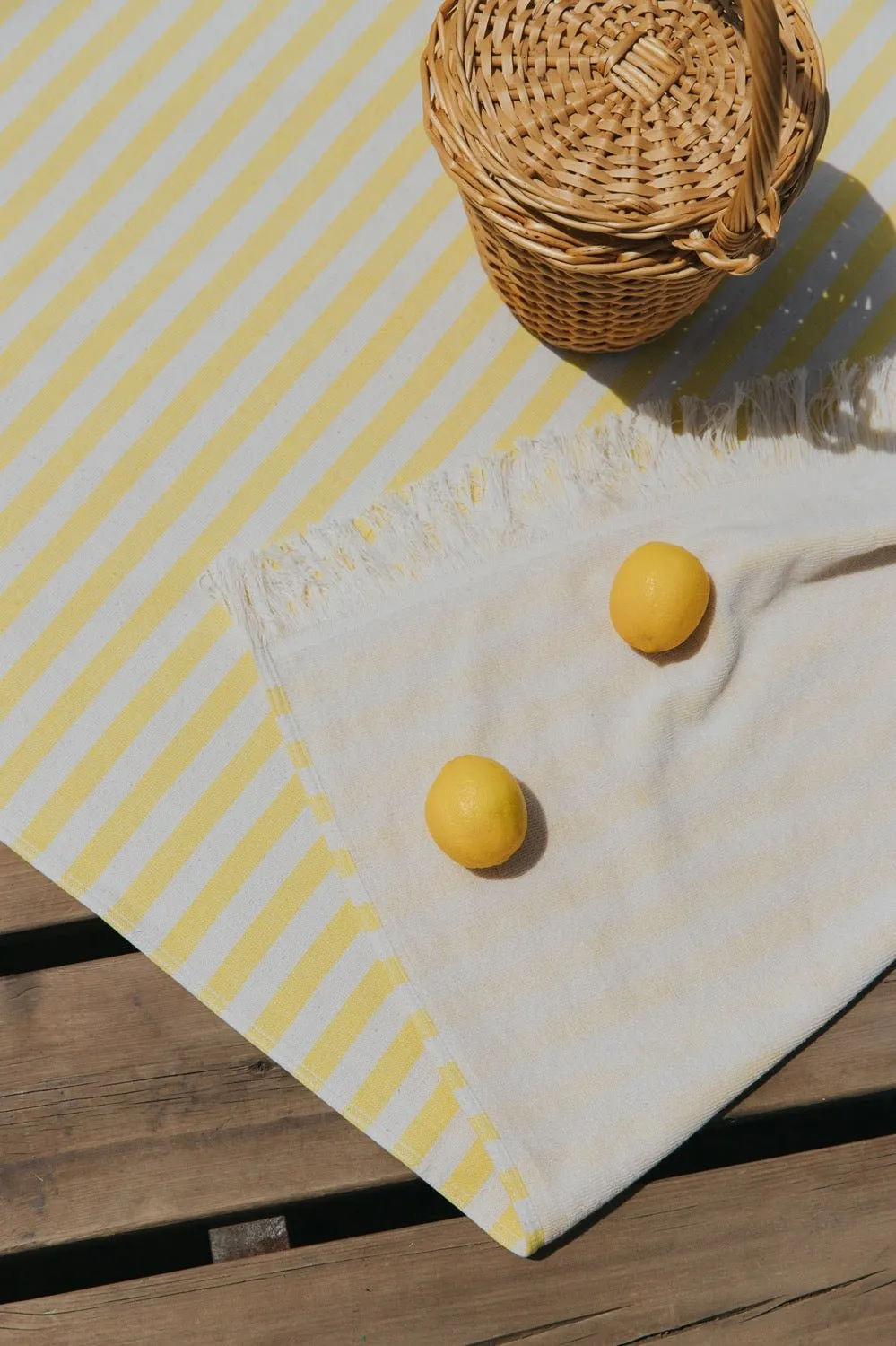 Striped Cotton Oversized Towel