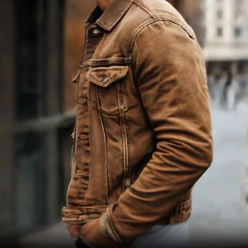 Zip Washed Jacket