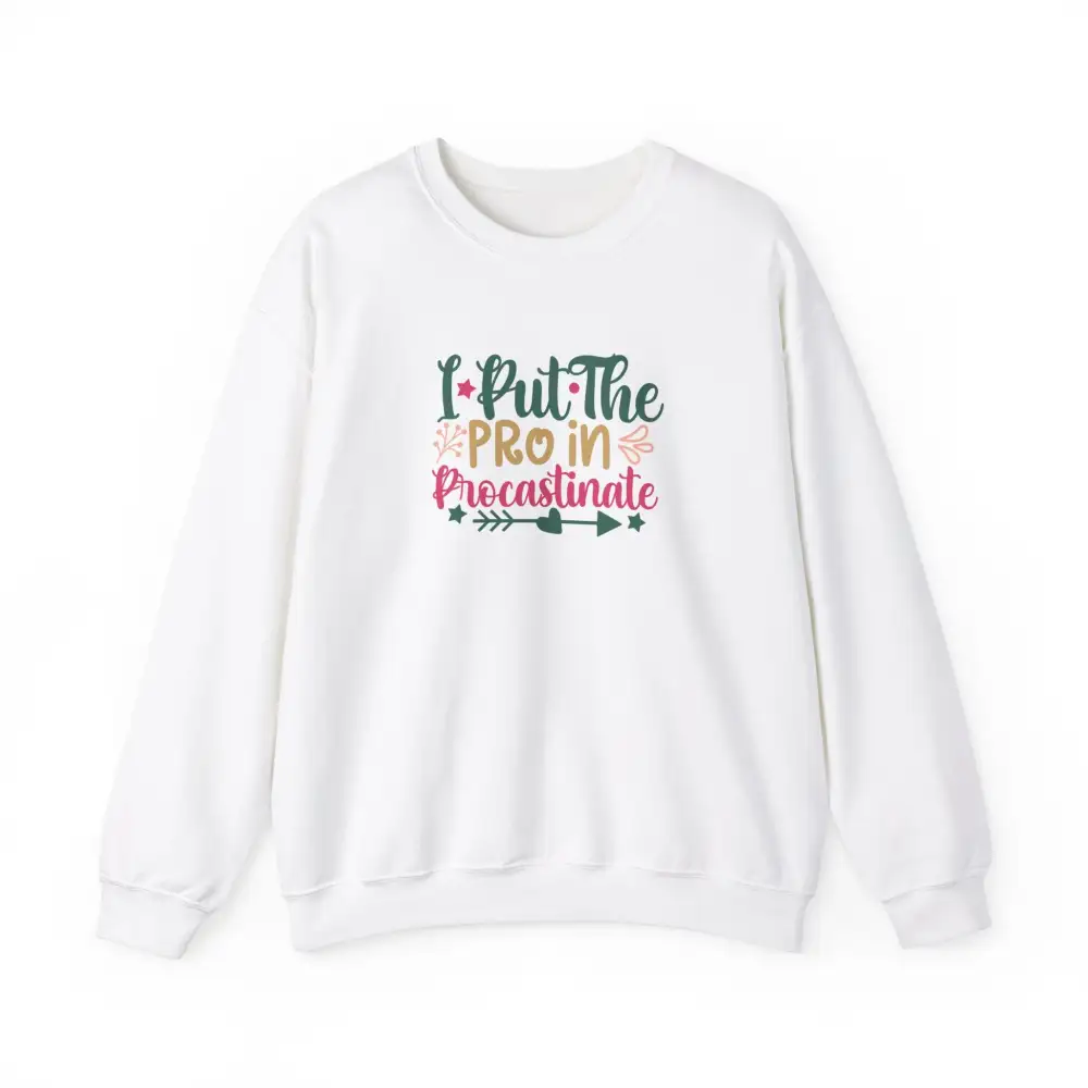 Procrastination Graphic Crewneck Sweatshirt