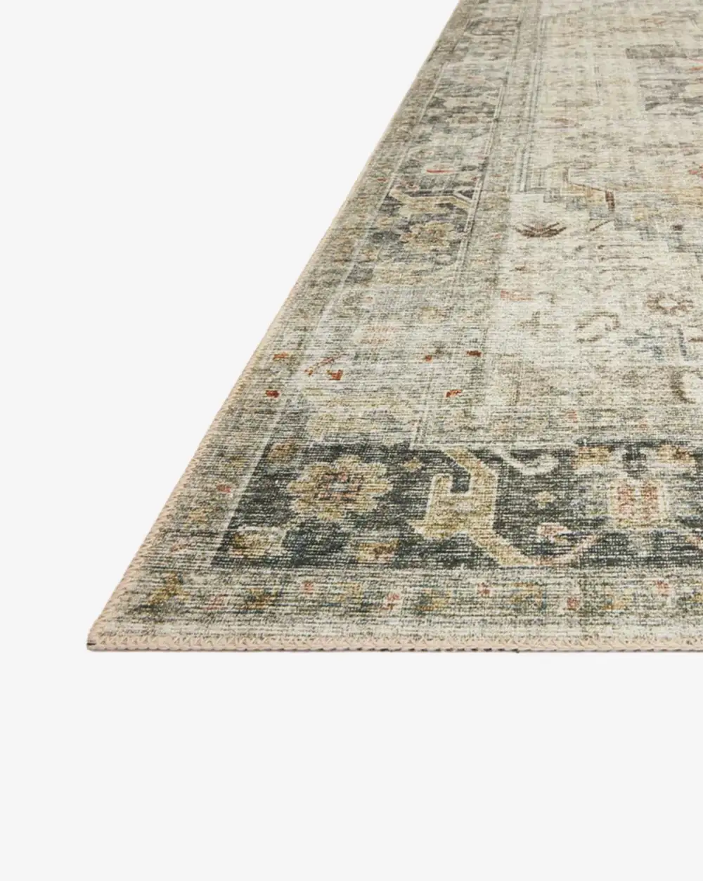 Distressed Synthetic Area Rug