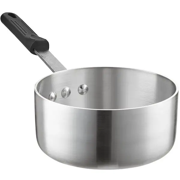 Compact Aluminum Sauce Pan with Silicone Handle