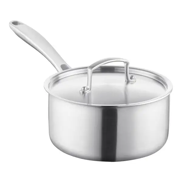 Compact Tri Ply Stainless Steel Sauce Pan with Cover