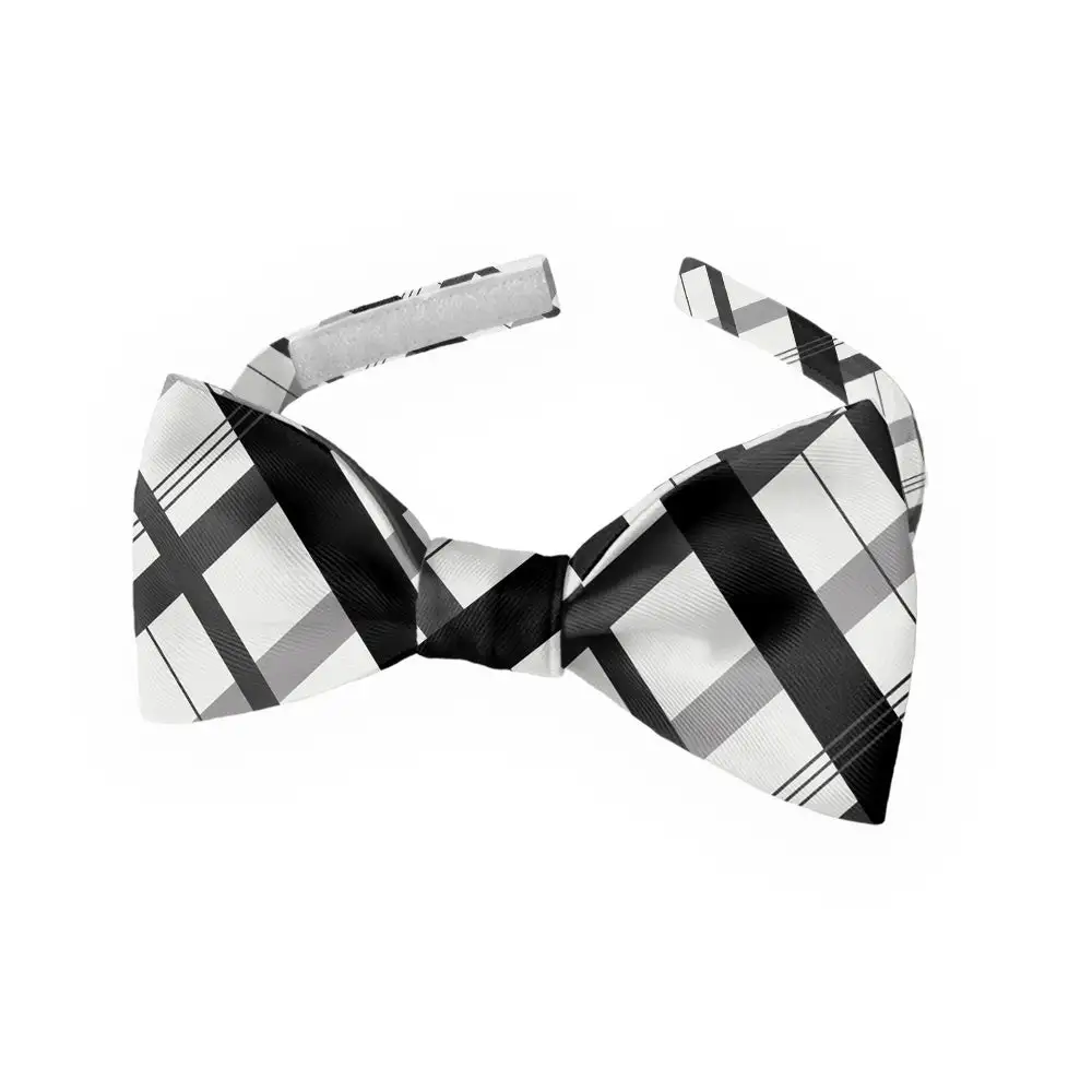 Downing Plaid Motif Bow Tie