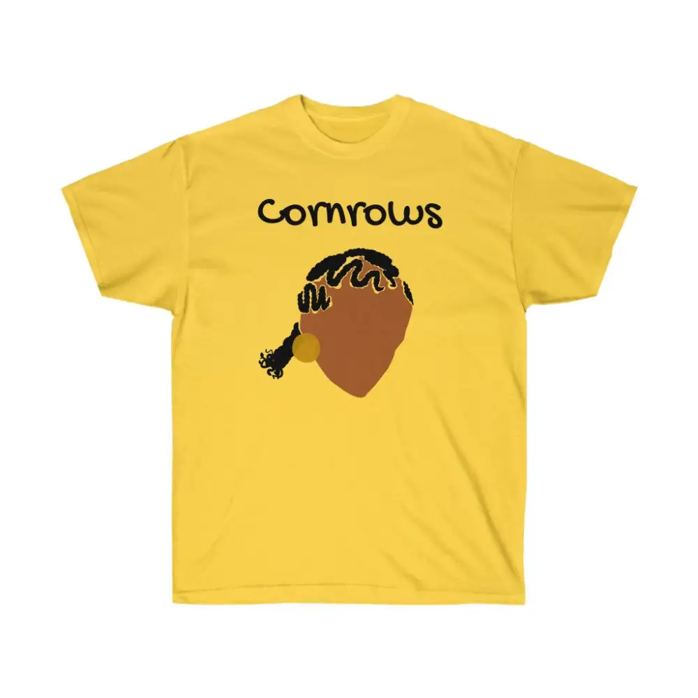 Cornrow Pattern Graphic Tee