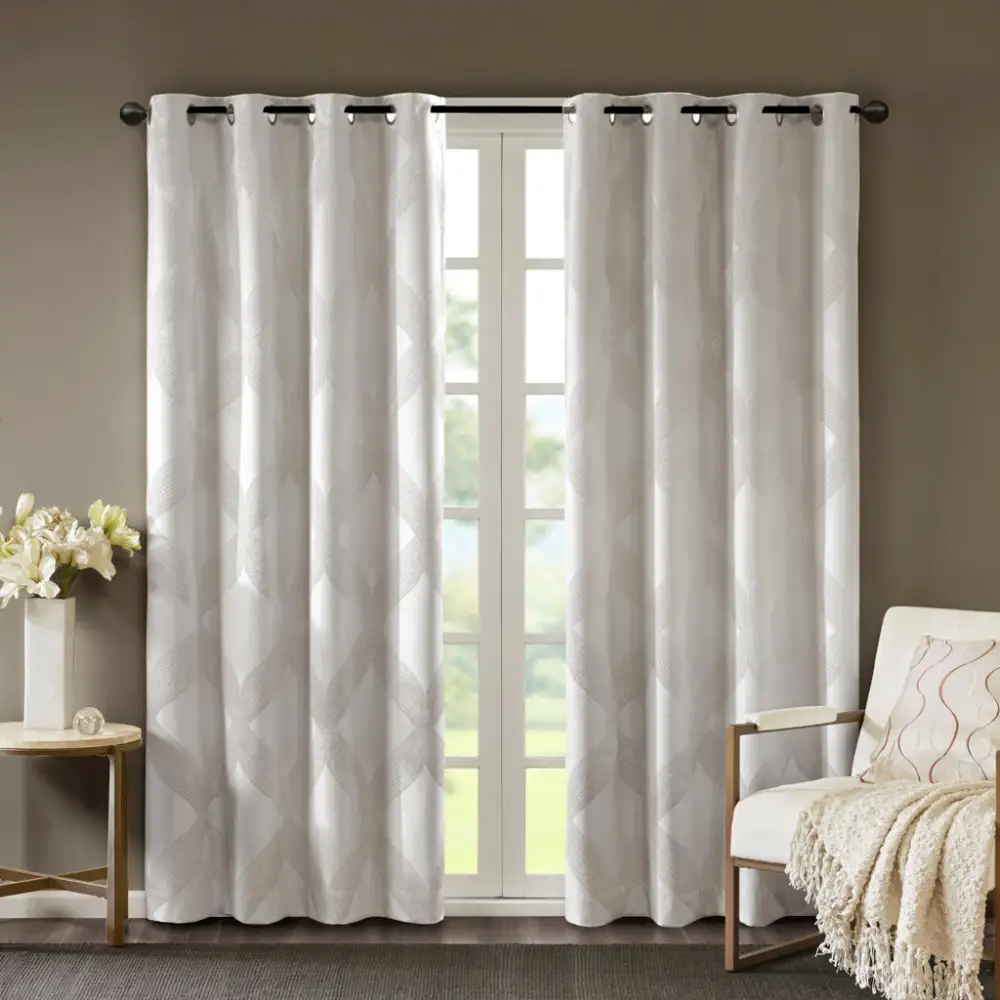 Understated Total Blackout Polyester  Grommet Curtain Panel