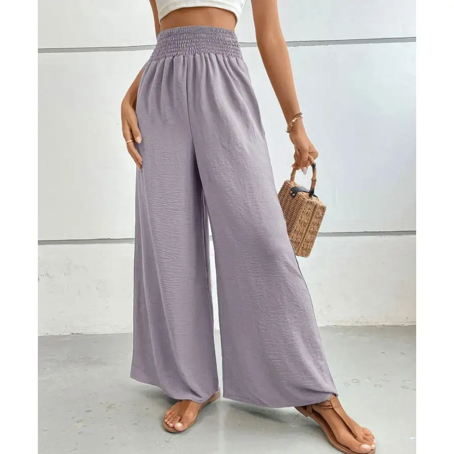 Soft High Waisted Wide Leg Pants