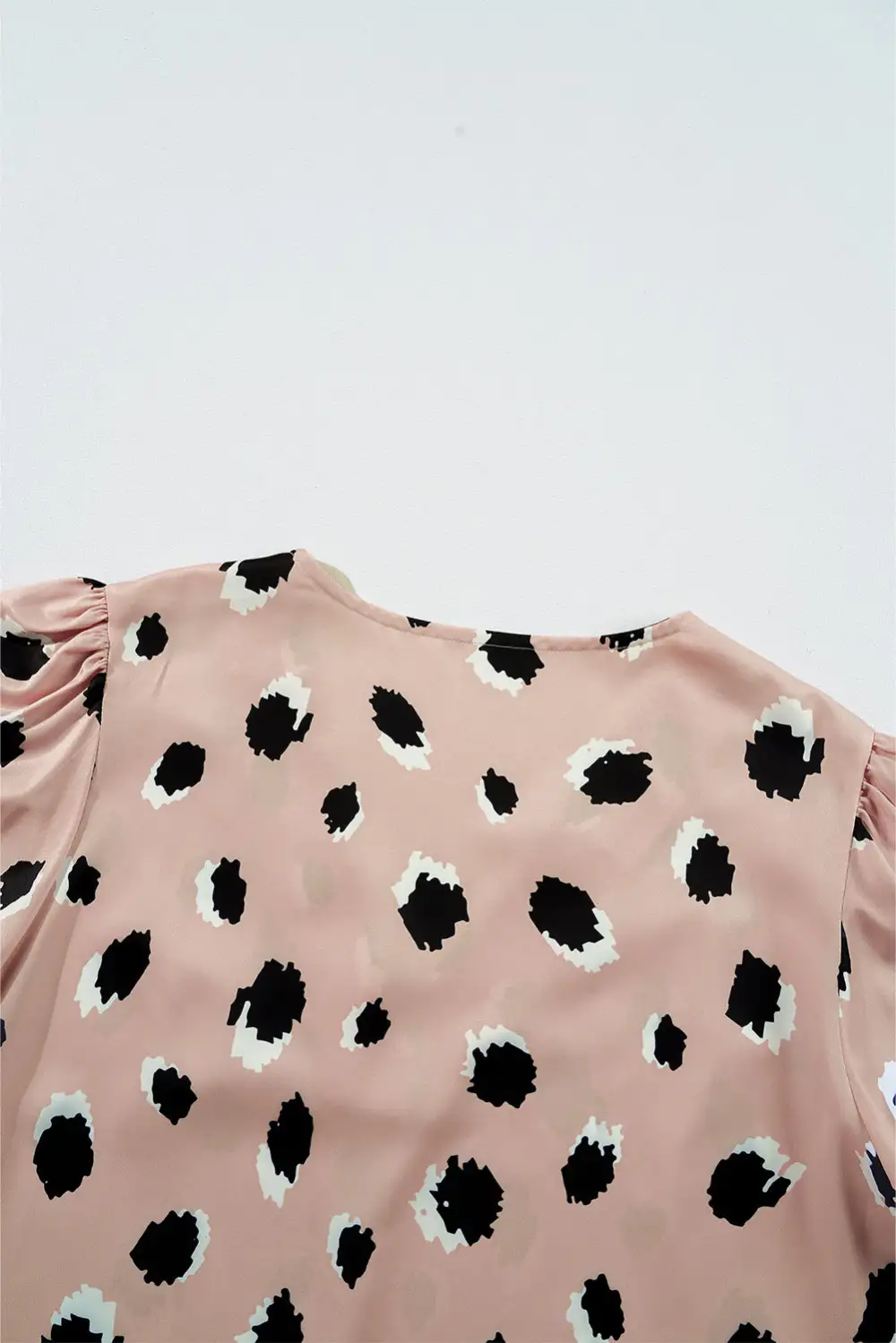 Leopard Print V-Neck Blouse