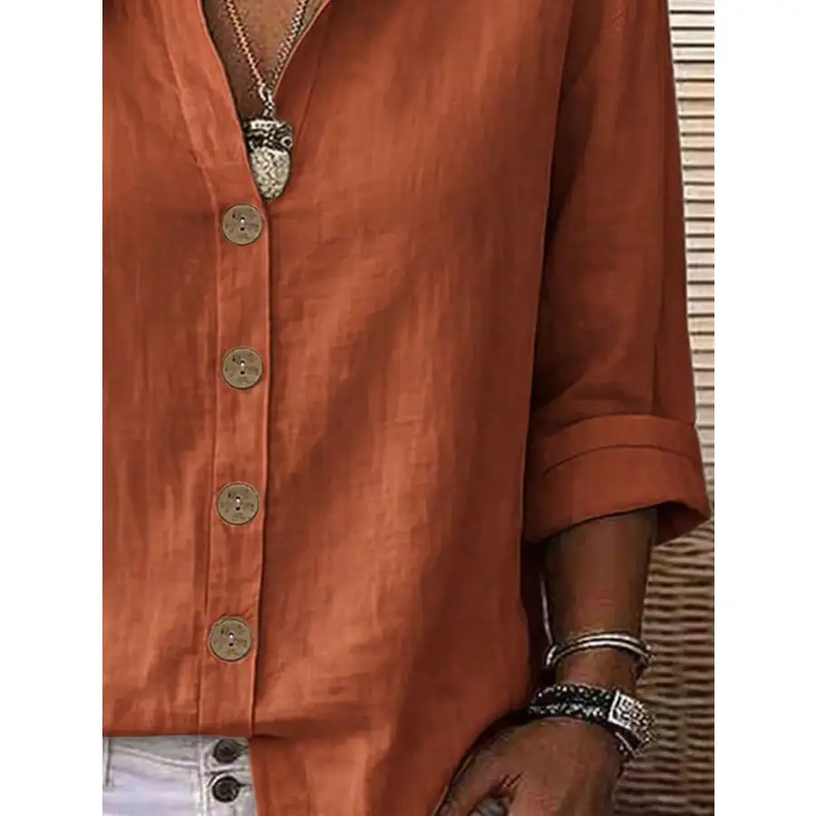 Soft Button Up Long Sleeve Shirt