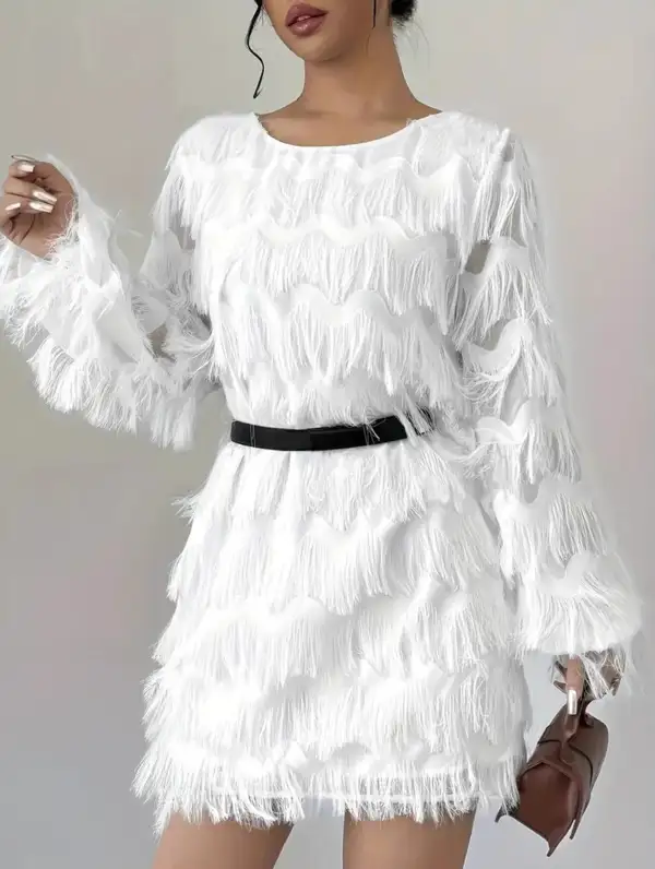 Long Sleeve Occasion Mini Dress