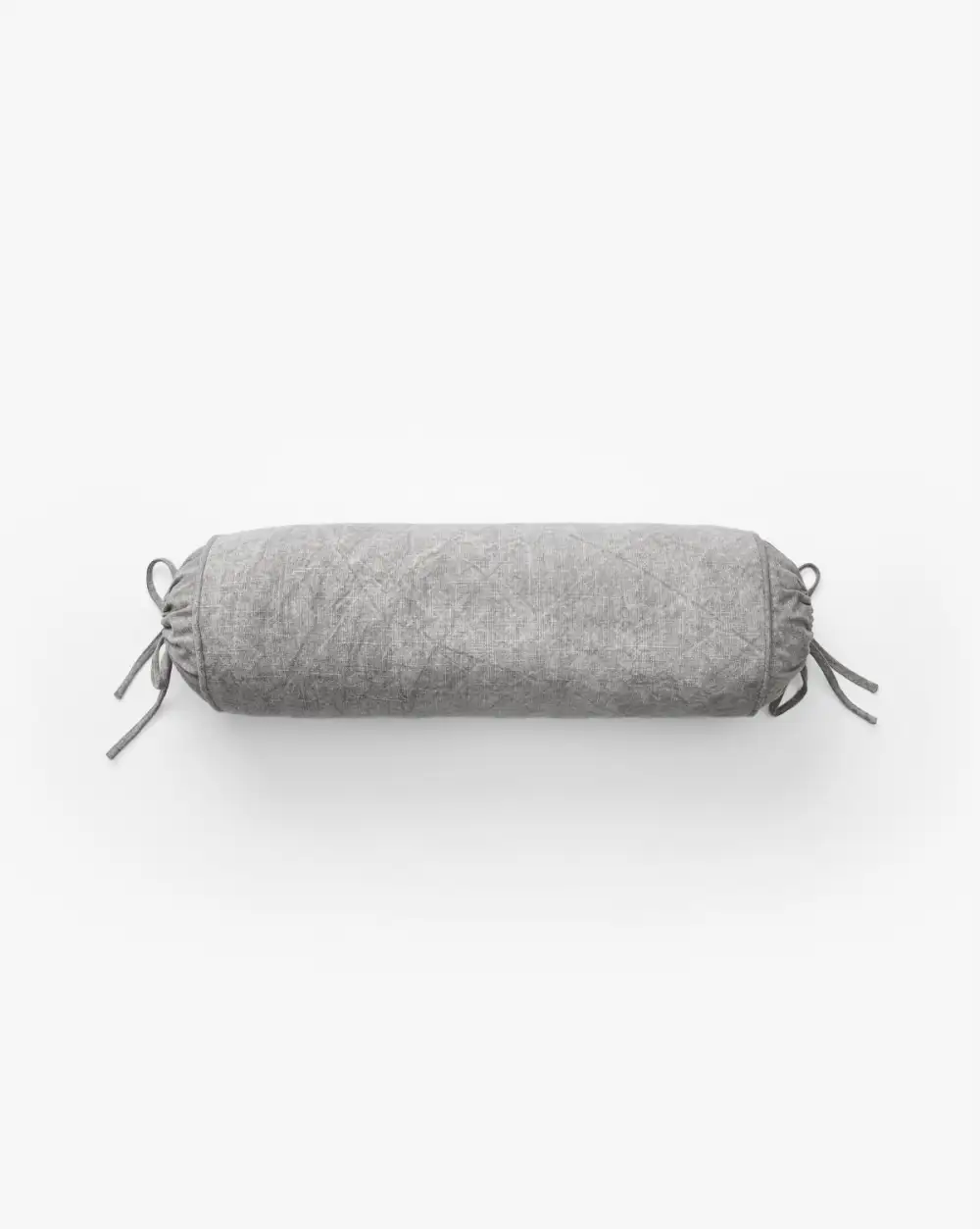 Solid-Textured Cotton Bolster Pillow