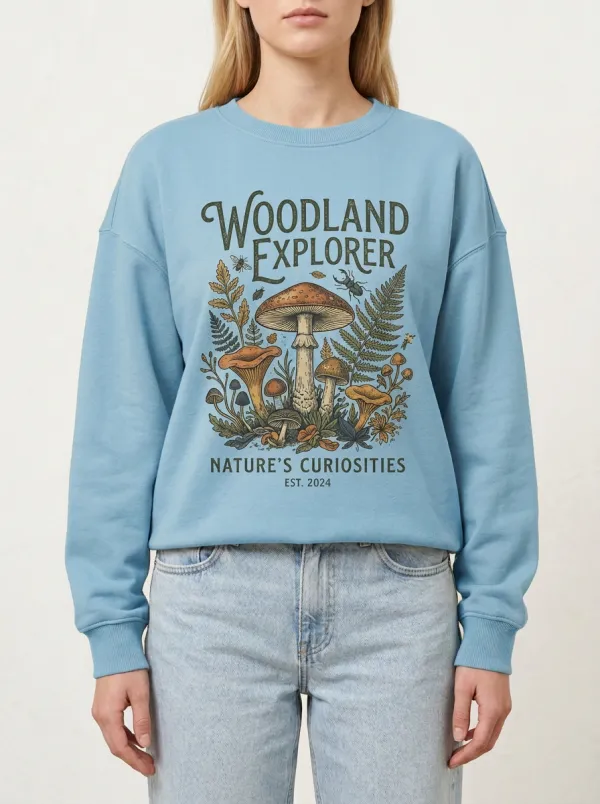 Nature Lover Woodland Mushroom Sweatshirt