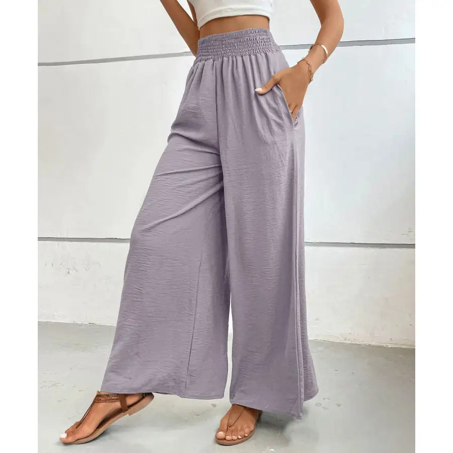 Soft High Waisted Wide Leg Pants