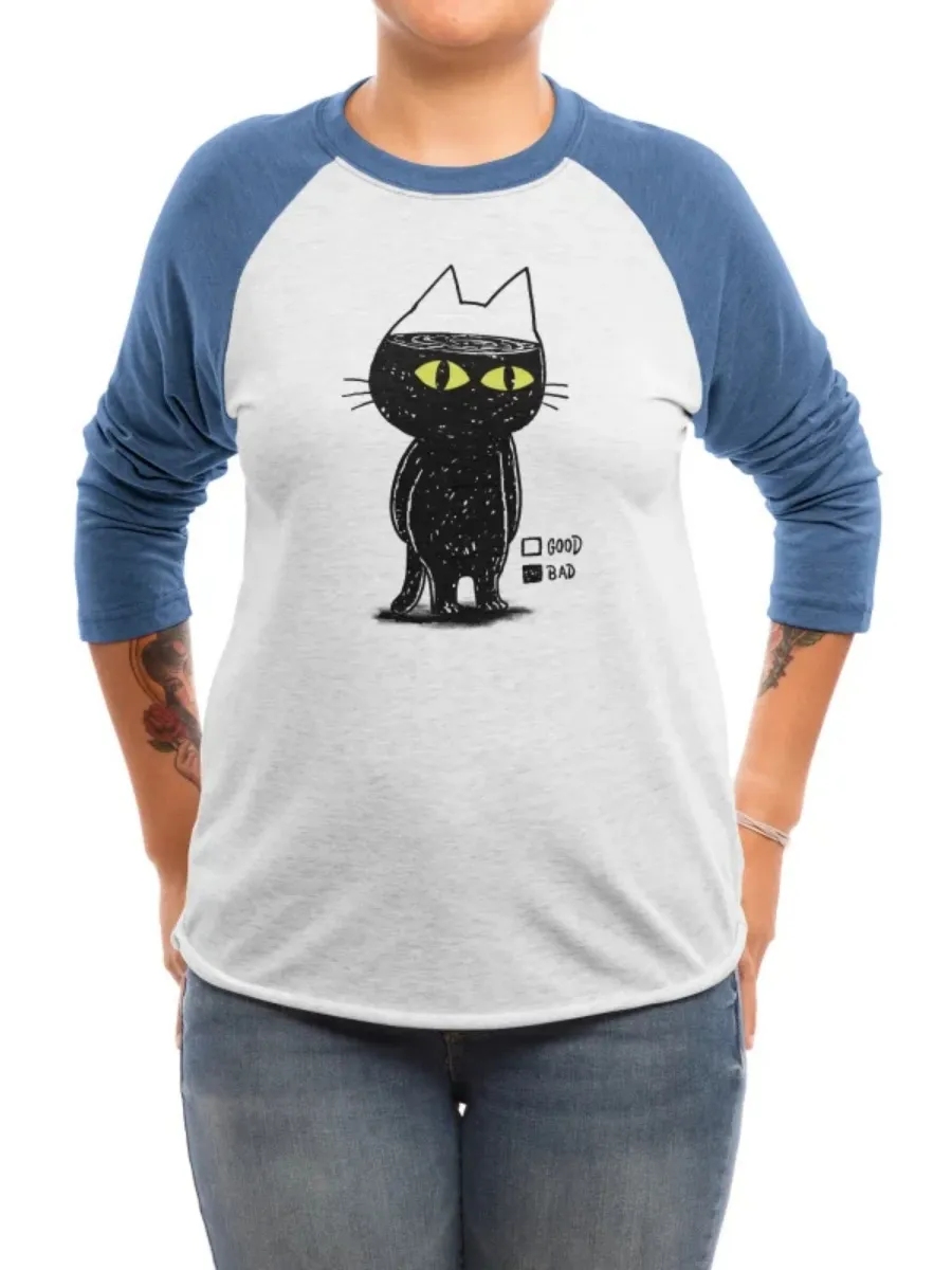 Whimsical Black Cat T-Shirt