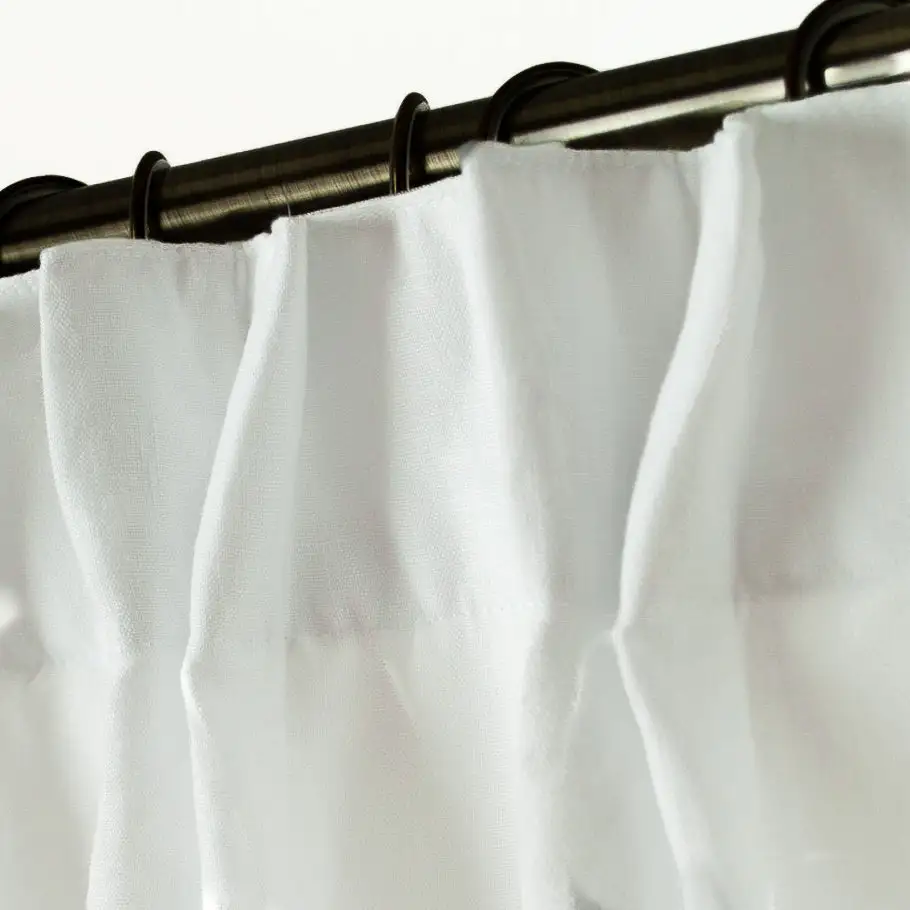 Pinch Pleat Lined Linen Curtain