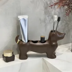 Dog Shaped Toothbrush Stand