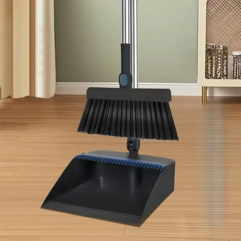 Household Extended Handle Broom And Dustpan Set
