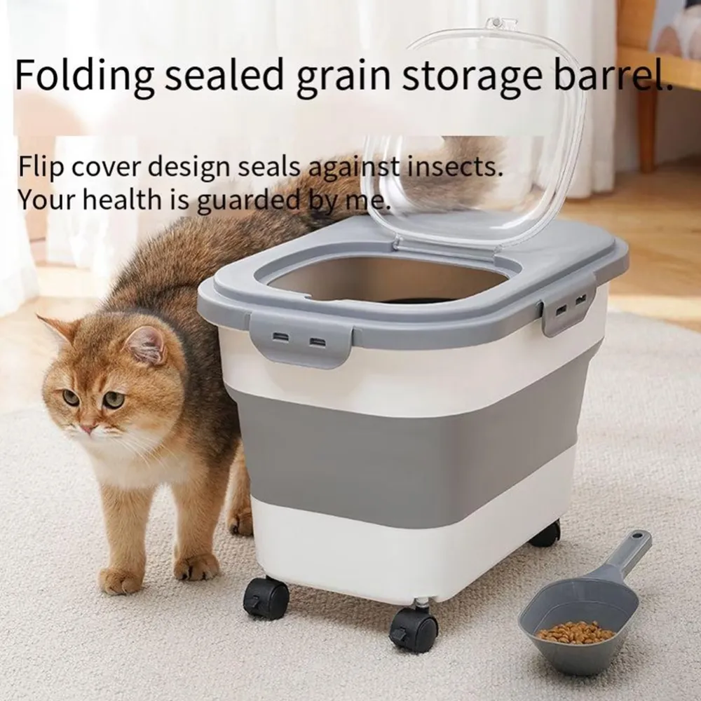 Rolling Pet Food Container
