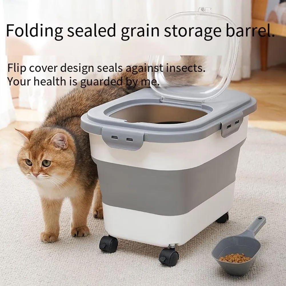 Rolling Pet Food Container
