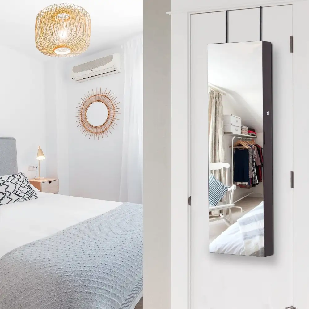 Wall Mounted Jewellery Cabinet With Lights