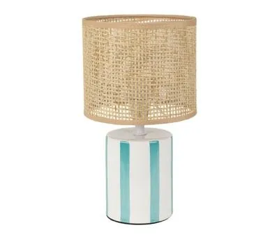 Striped Ceramic Table Lamp
