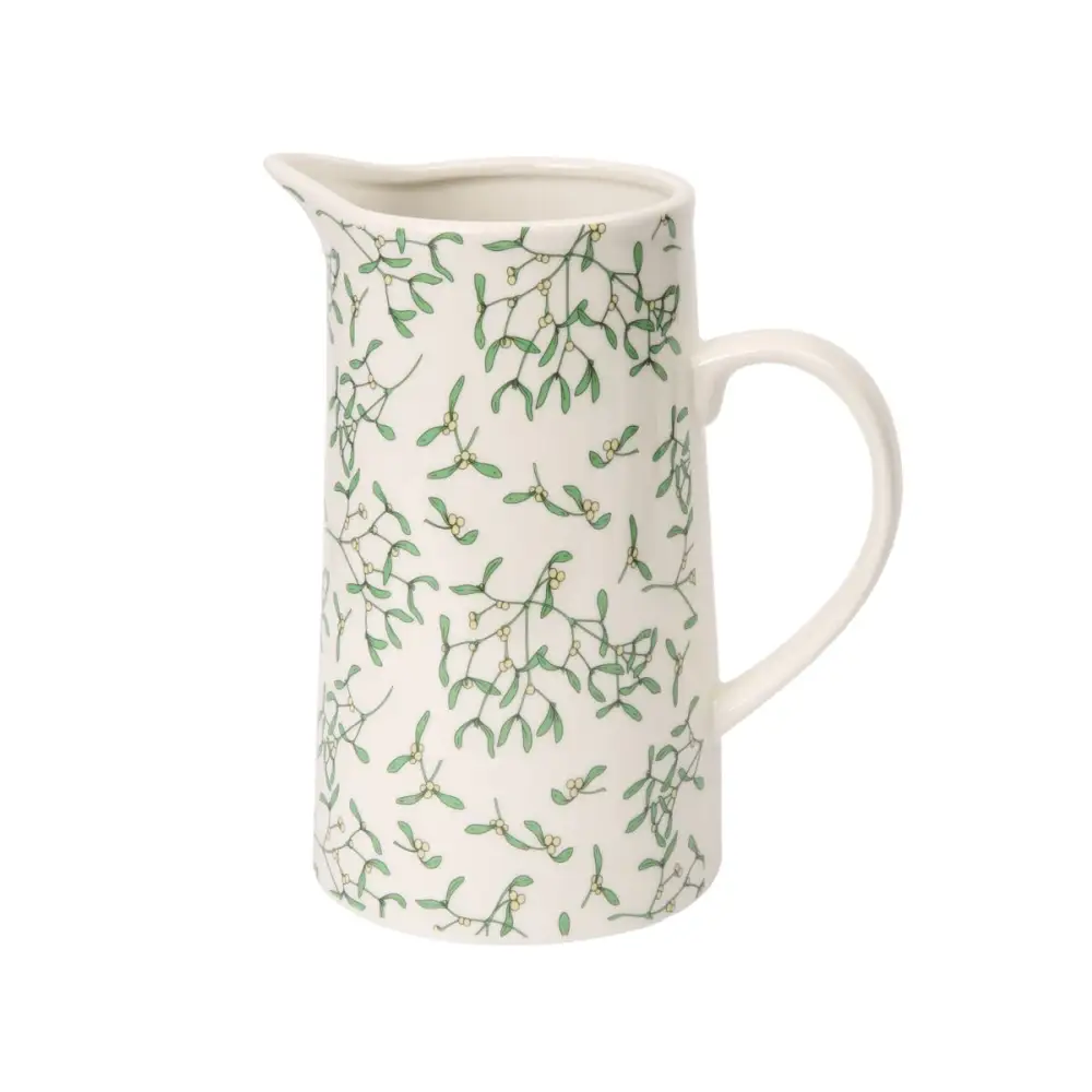 Mistletoe Ceramic Water Jug