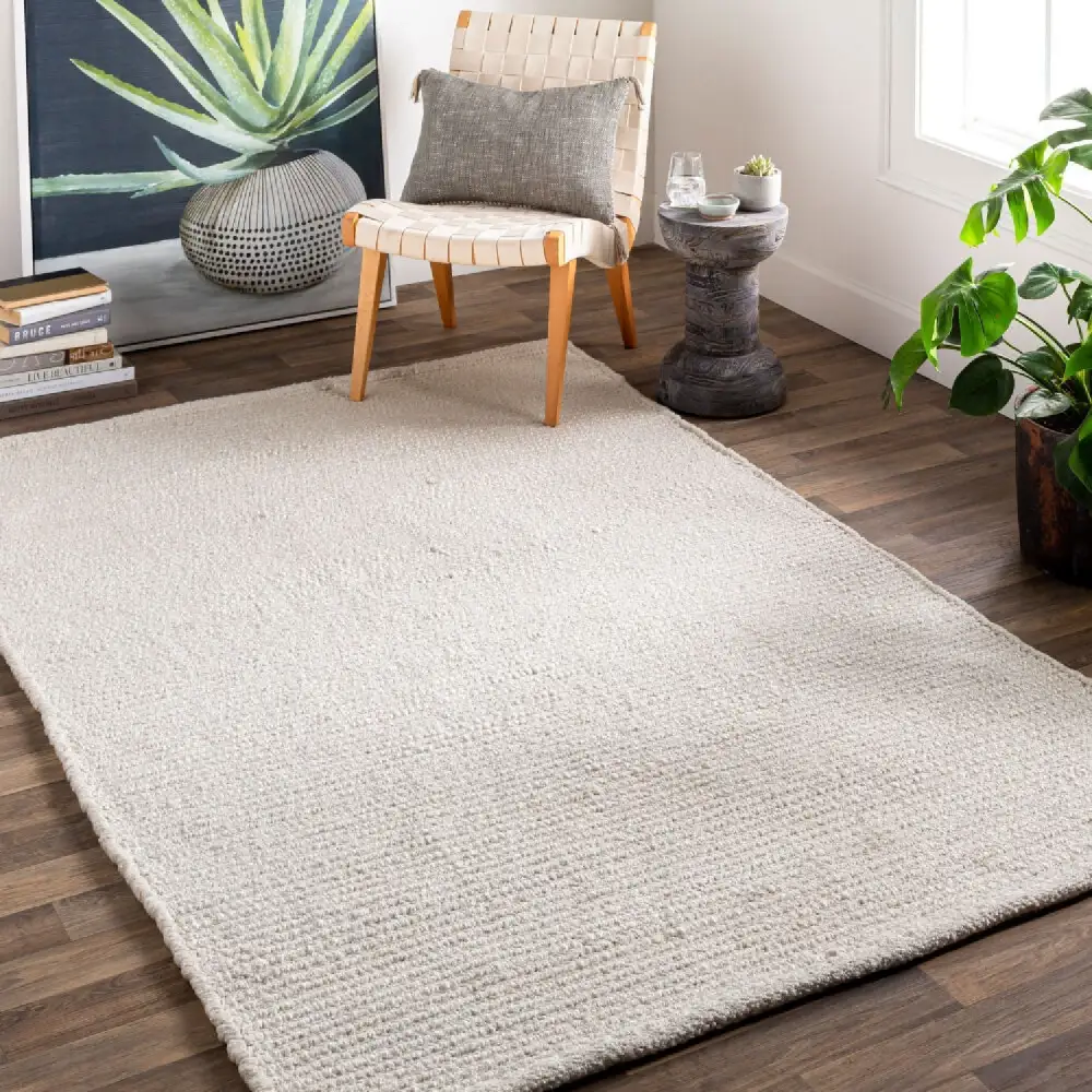 Hand-Woven Yarn Minimalist Carpet