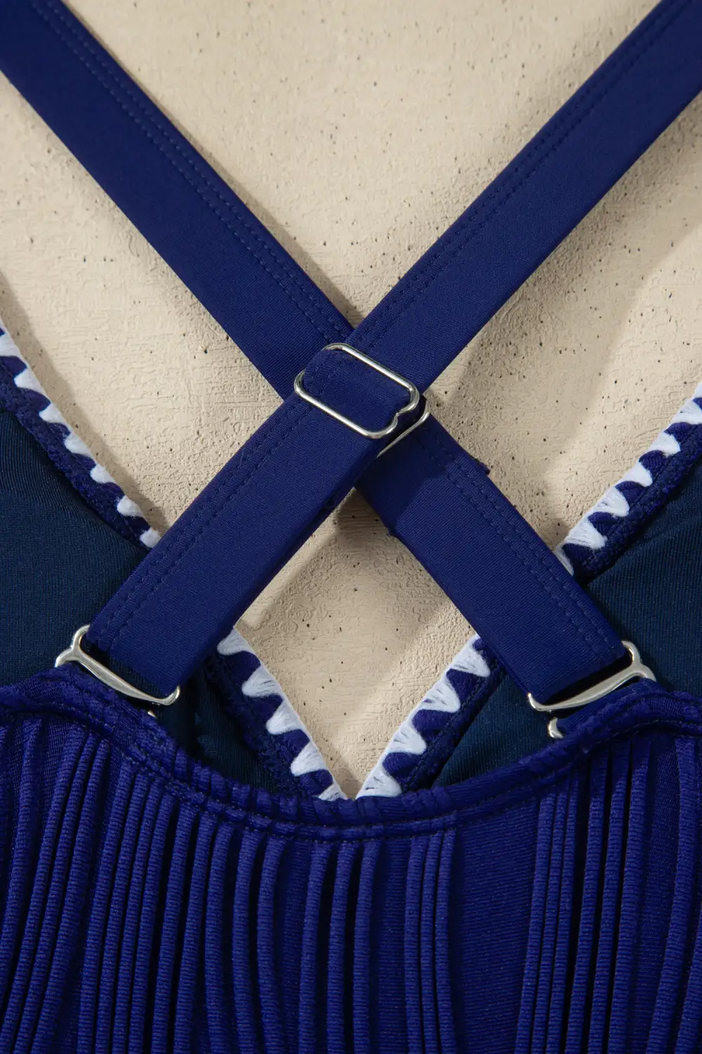 Shell Stitched Trim Bikini Swim Set