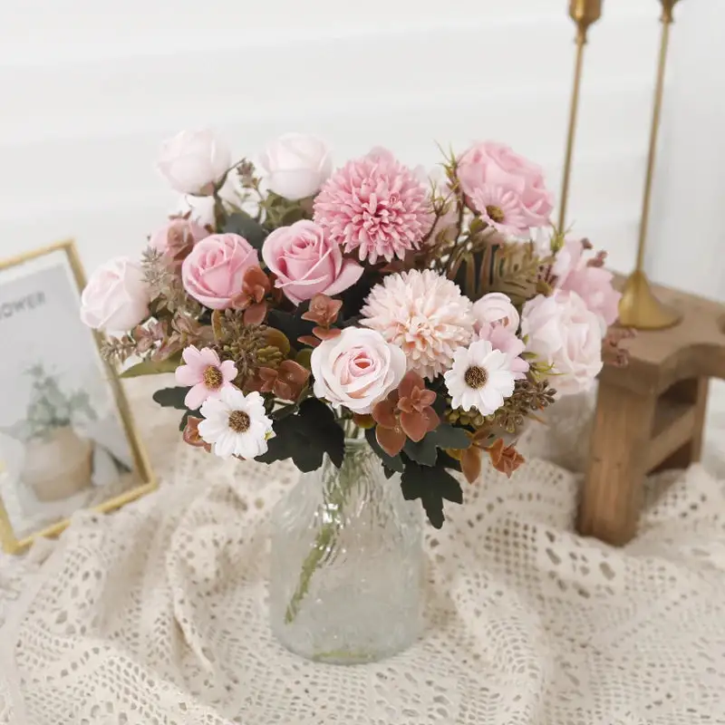 Everyday Floral Artificial Round Decorative Botanical Accent