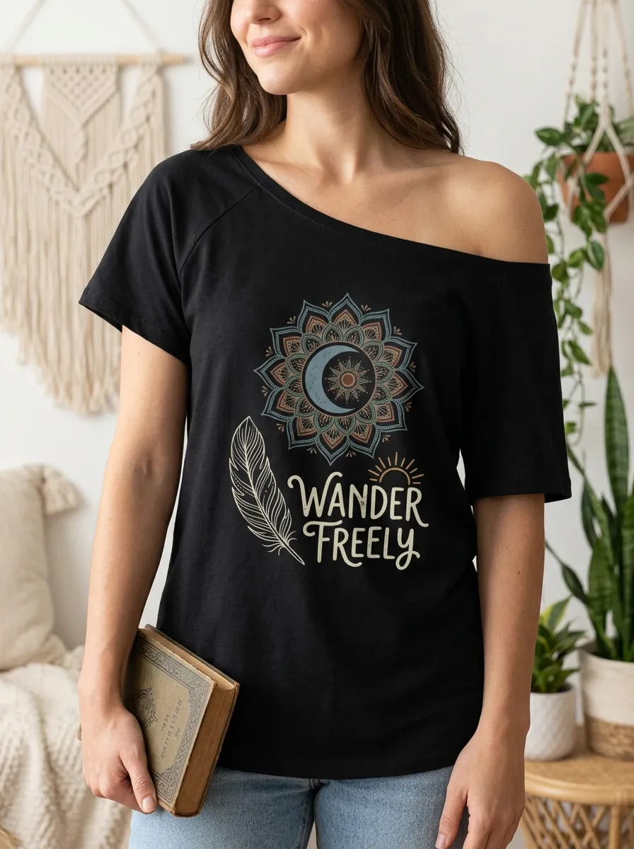 Boho Wander Freely T-Shirt