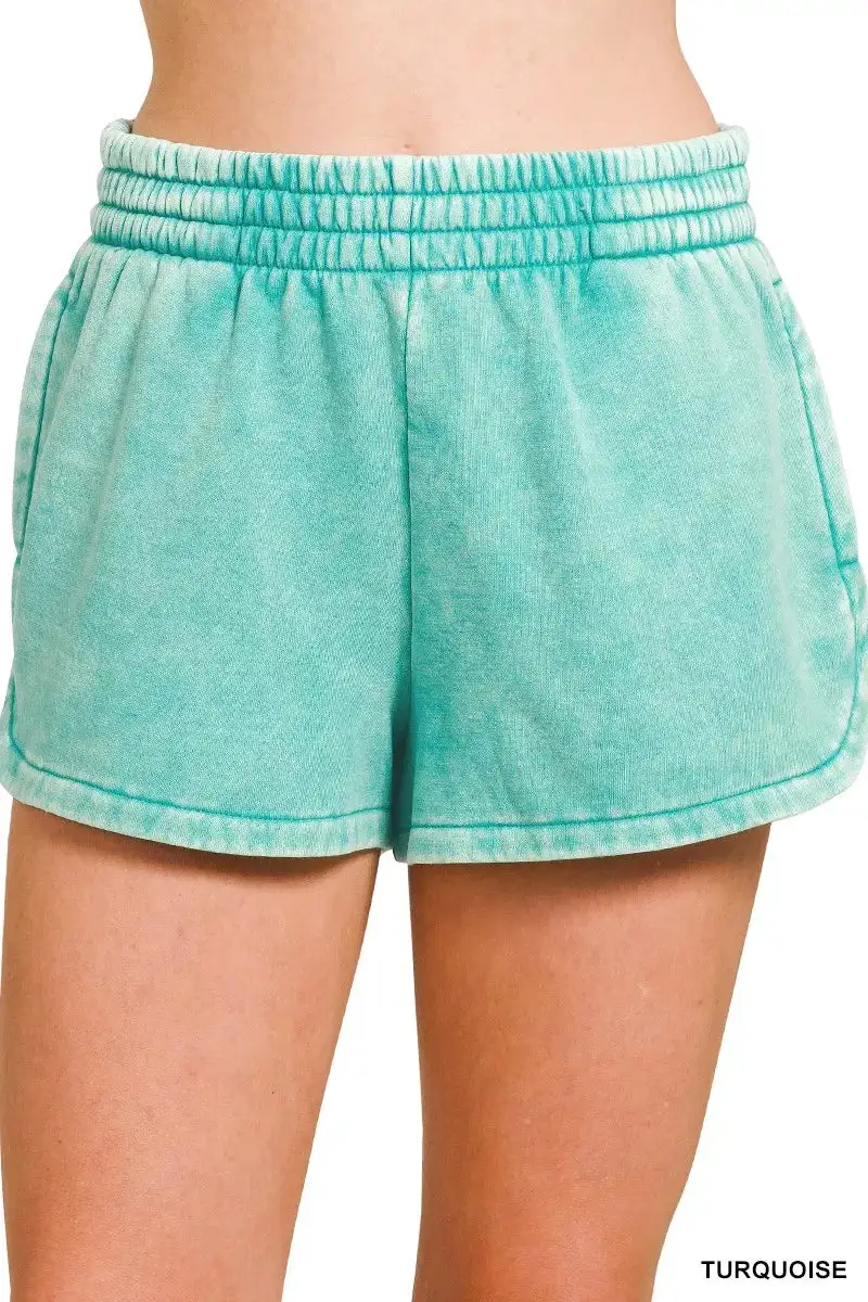 Casual Elastic Waist Shorts