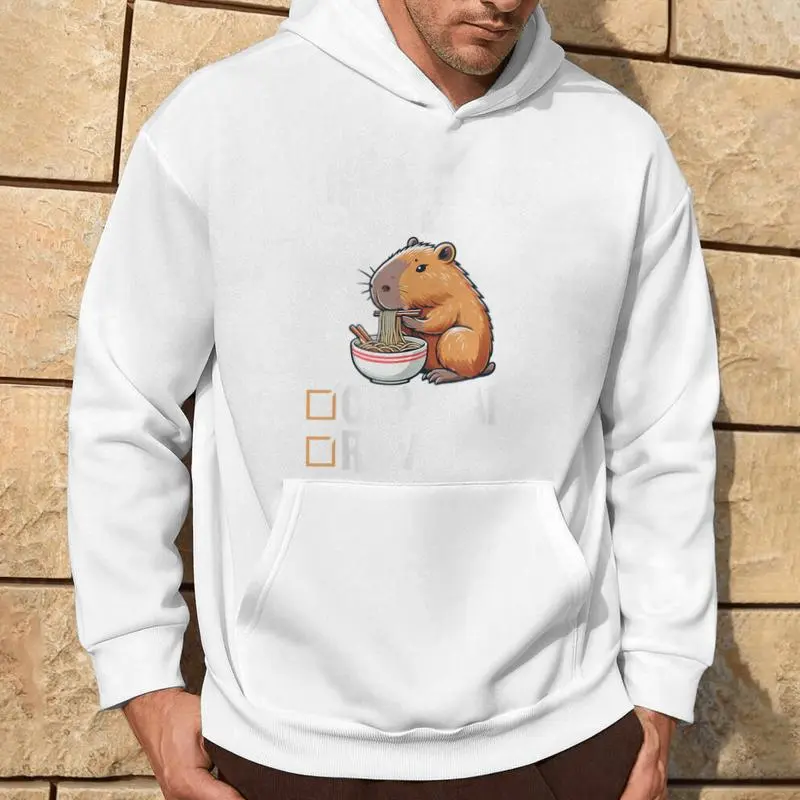 Cute Kawaii Capybara List Of Things I Like Ramen Lover Hoodie
