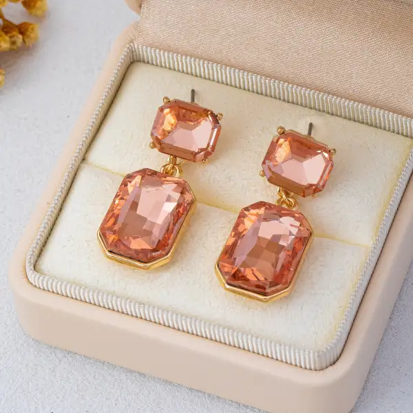 Two Stone Geometric Crystal Cut
